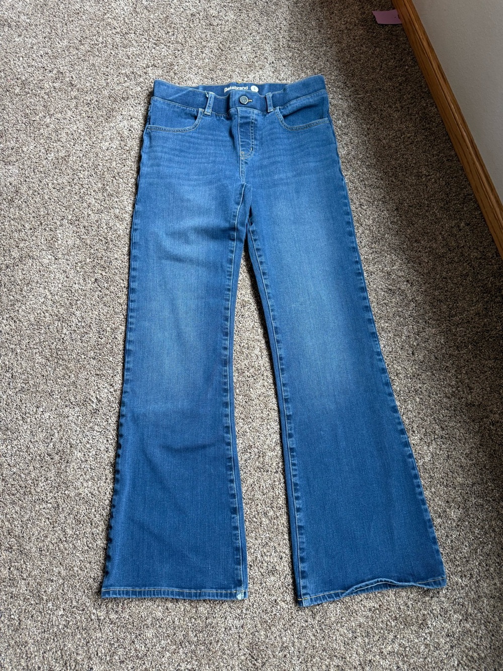 Betabrand Yoga Denim Jeans Size Small Pull On Stretch Medium Wash